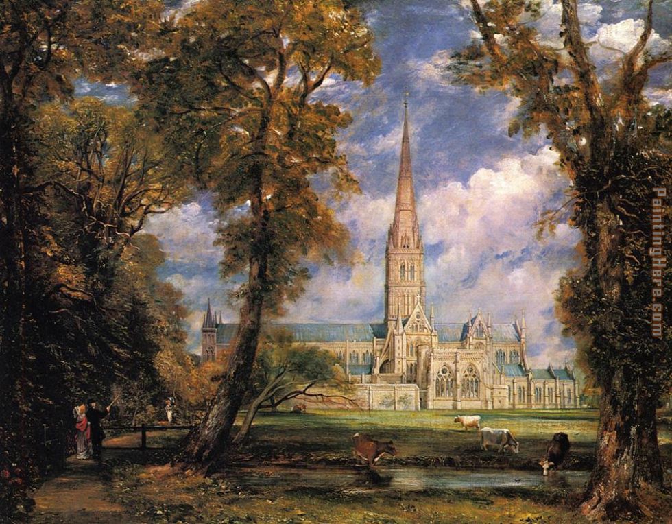 John Constable Salisbury Cathedral from the Bishops' Grounds
